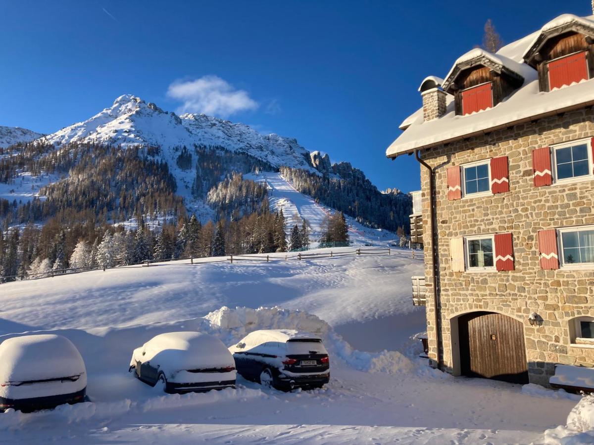 Renoviertes Apartment mit Terrasse an der Piste mit kostenlosen WiFi Karersee Exterior foto